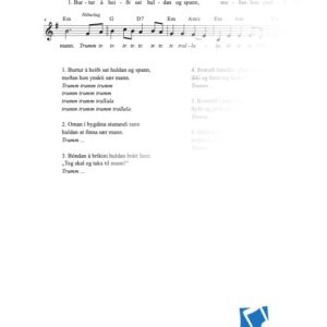 Burtur á heiði sat huldan og spann