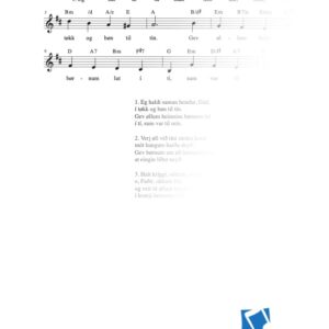 Eg haldi saman hendur, Gud