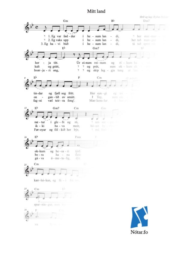 Eg var føddur í hesum landi watermark