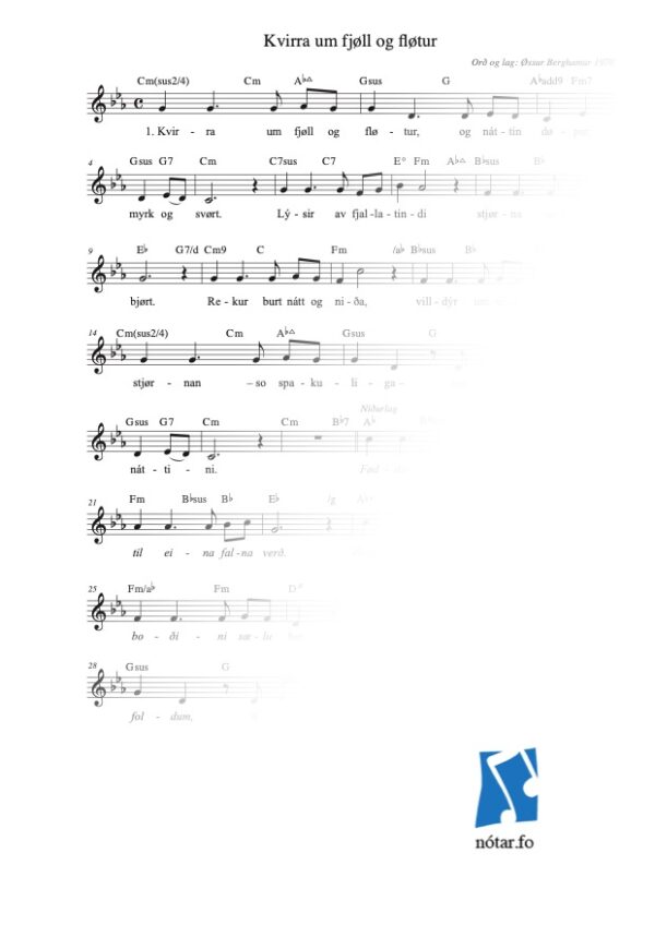 Kvirra um fjøll og fløtur watermark