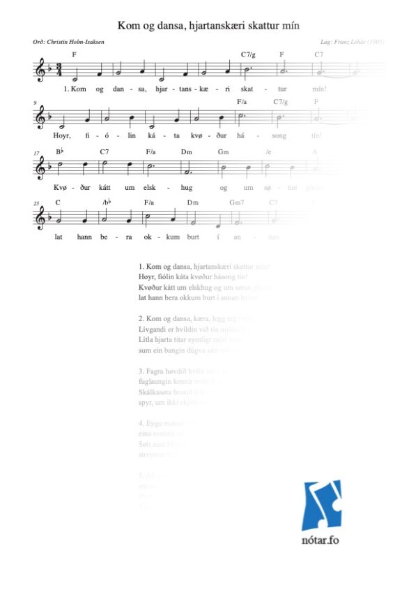 Kom og dansa hjartanskæri (med vandmærke) - watermark