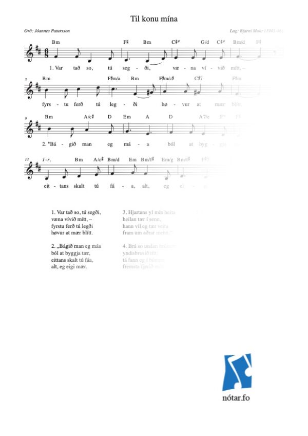 Var tað so, tú segði (med vandmærke) - watermark