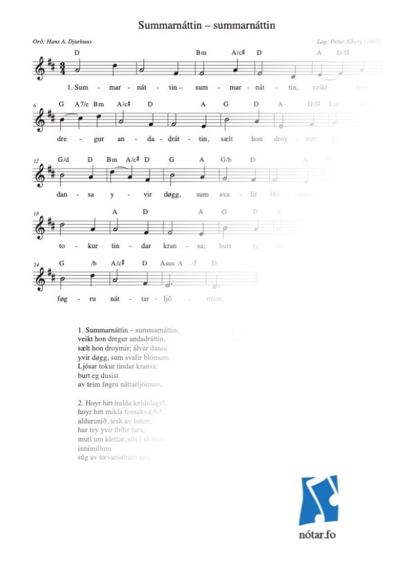 1364 Summarnáttin - summarnáttin (med vandmærke) - watermark