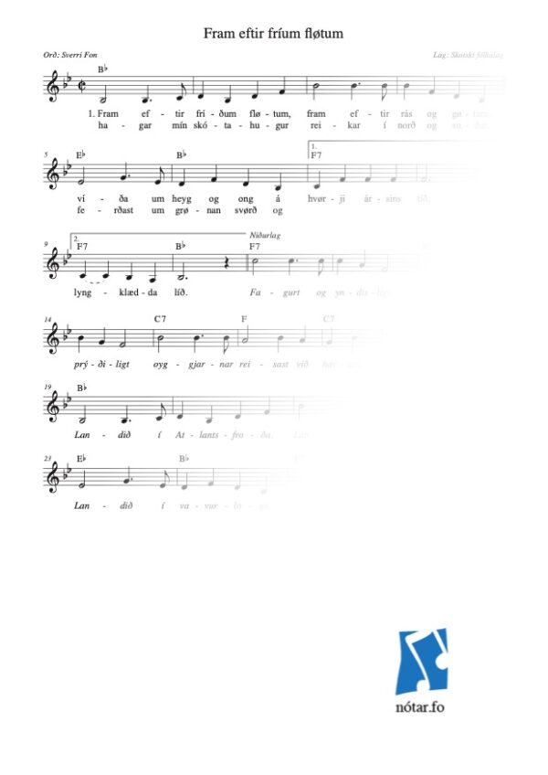 2580 Fram eftir fríðum fløtum (med vandmærke) - watermark