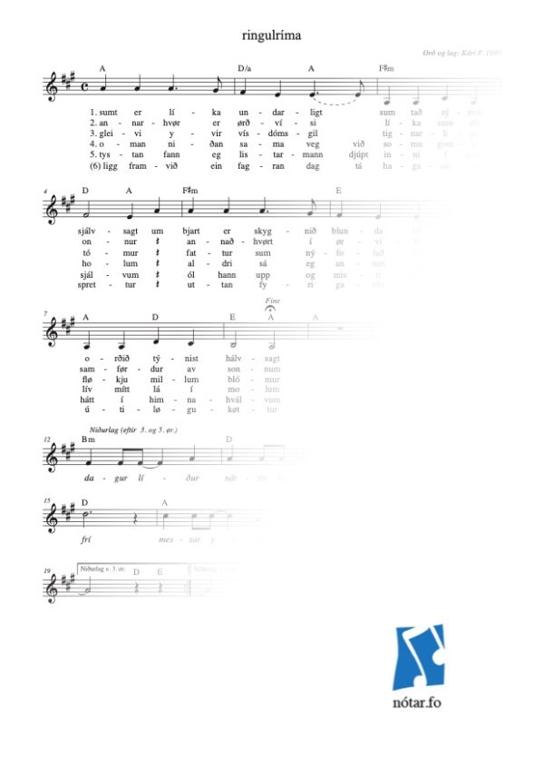 sumt er líka undarligt - ringulríma (med vandmærke) - watermark