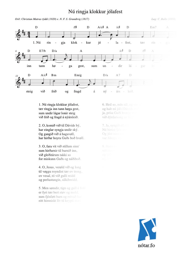 Nú ringja klokkur jólafest (med vandmærke) - watermark