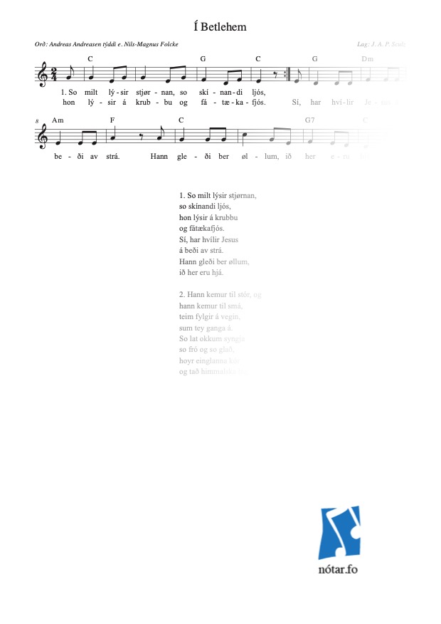 So milt lýsir stjørnan (med vandmærke) - watermark