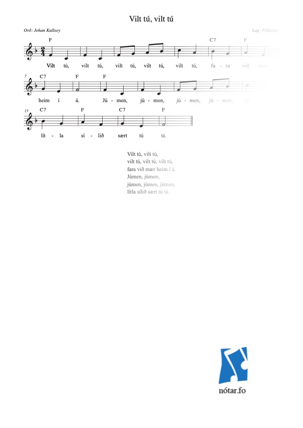 Vilt tú, vilt tú (med vandmærke) - watermark