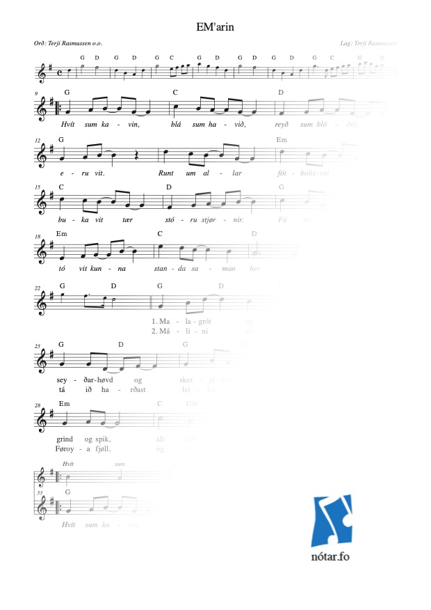 Hvít sum kavi - EM'arina (With Watermark) - watermark