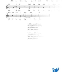 Bið, o, Jesus, fyri mær