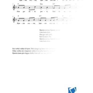 Bjørnin svevur, bjørnin svevur