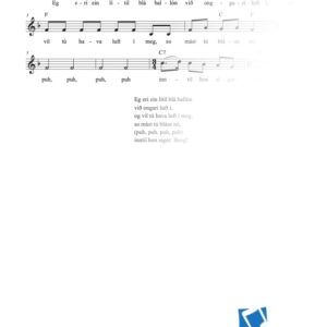 Eg eri ein lítil blá ballón