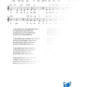 Eg minnist teg, tá morgunsólin skínur